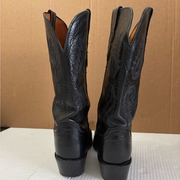 Lucchese Women’s Size 8.5 C Black Buffalo Cowboy Boot N4501 54 - Picture 11 of 15